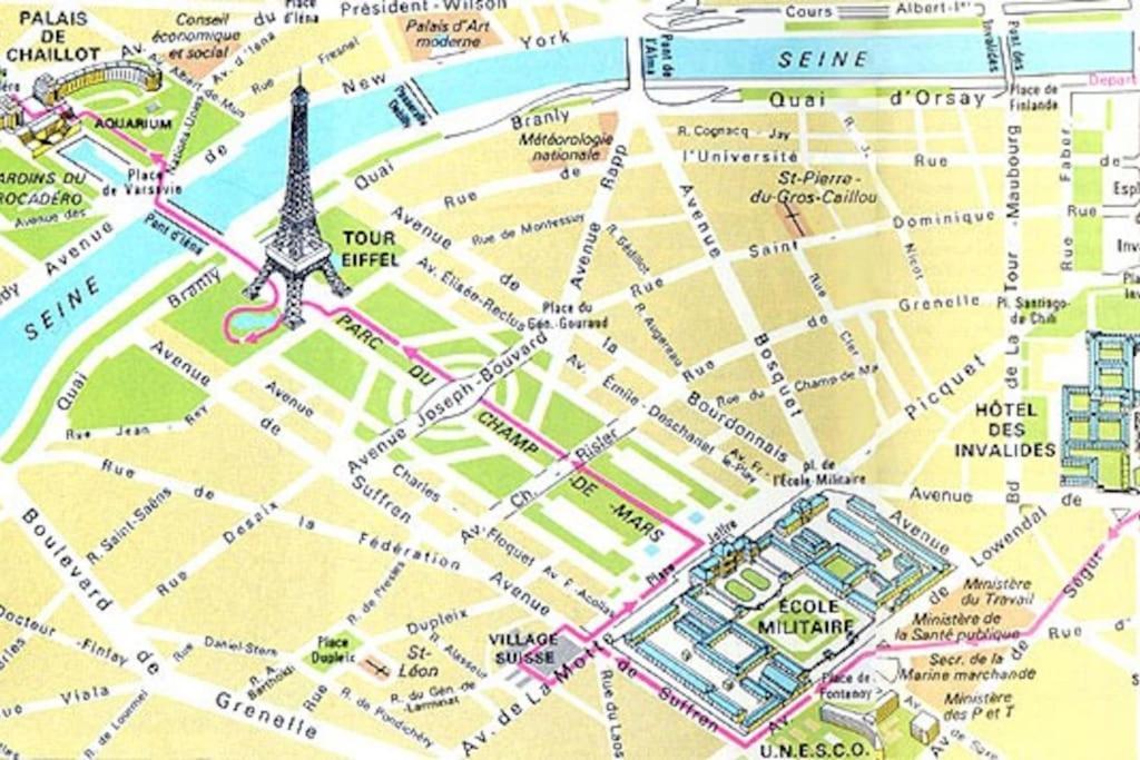 Studio Chic Paris Tour Eiffel Near Eiffel Tower 7Th Floor Exteriör bild