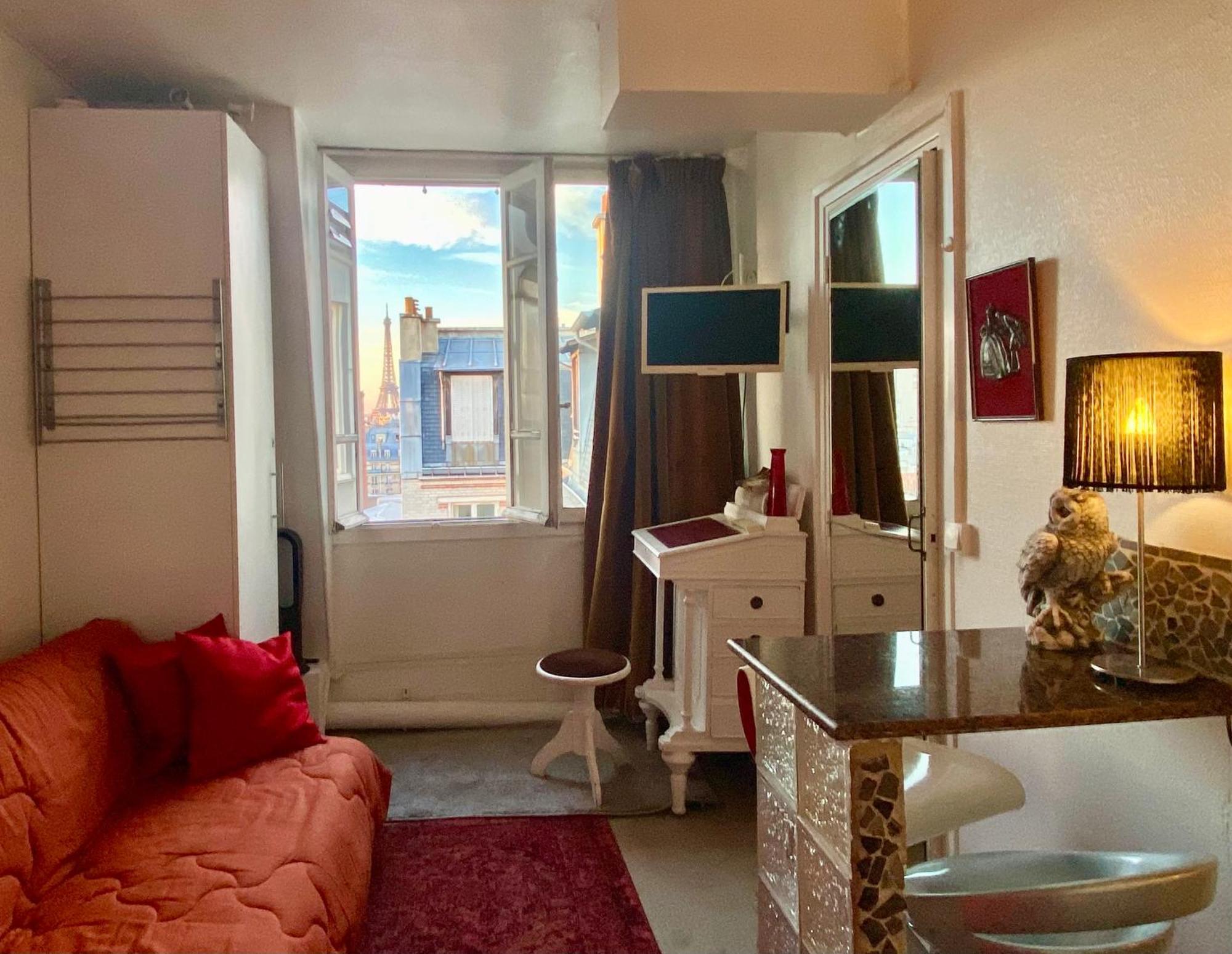 Studio Chic Paris Tour Eiffel Near Eiffel Tower 7Th Floor Exteriör bild
